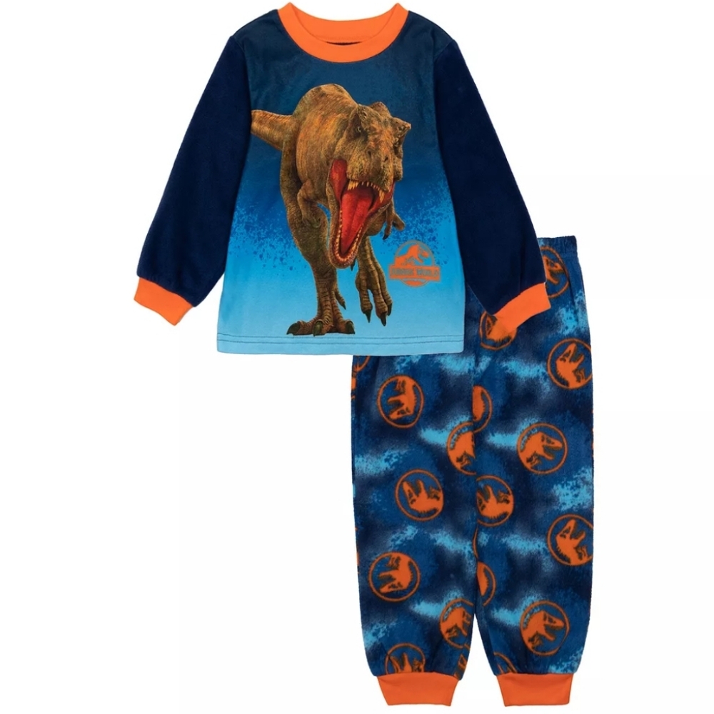 Jurassic World NWOT Microfleece Top & Bottoms Pajama Set 2T